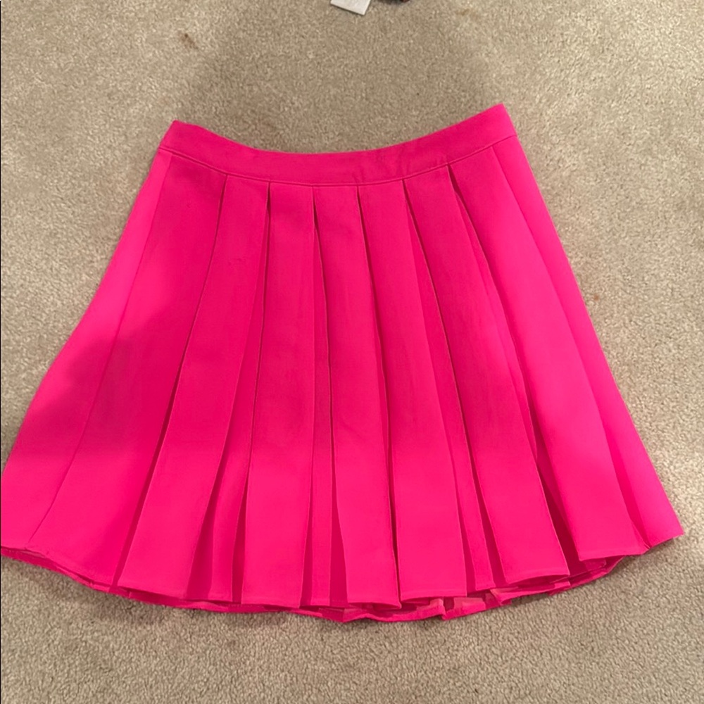 Sugar lips neon Pink Pleated Skirt